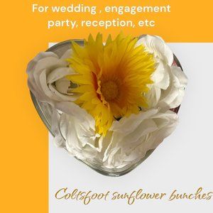 Scent & Gems, Coltsfoot sunflower bunches dish